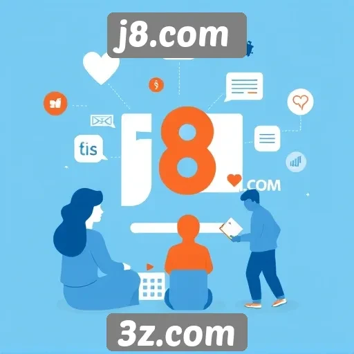 Funcionalidade dos recursos sociais em j8.com
